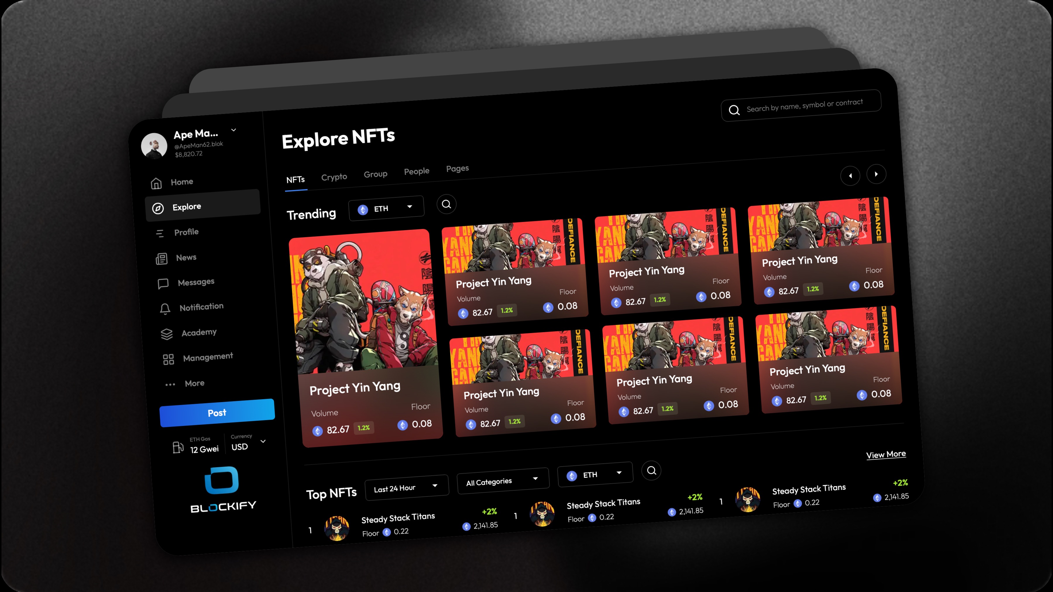 Blockify: Web3 SocialFi Platform